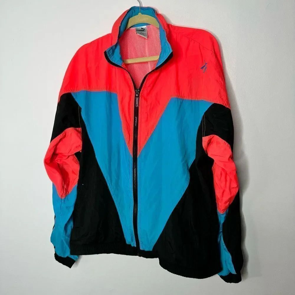 Vintage Puma wind breakerāsizeālarge